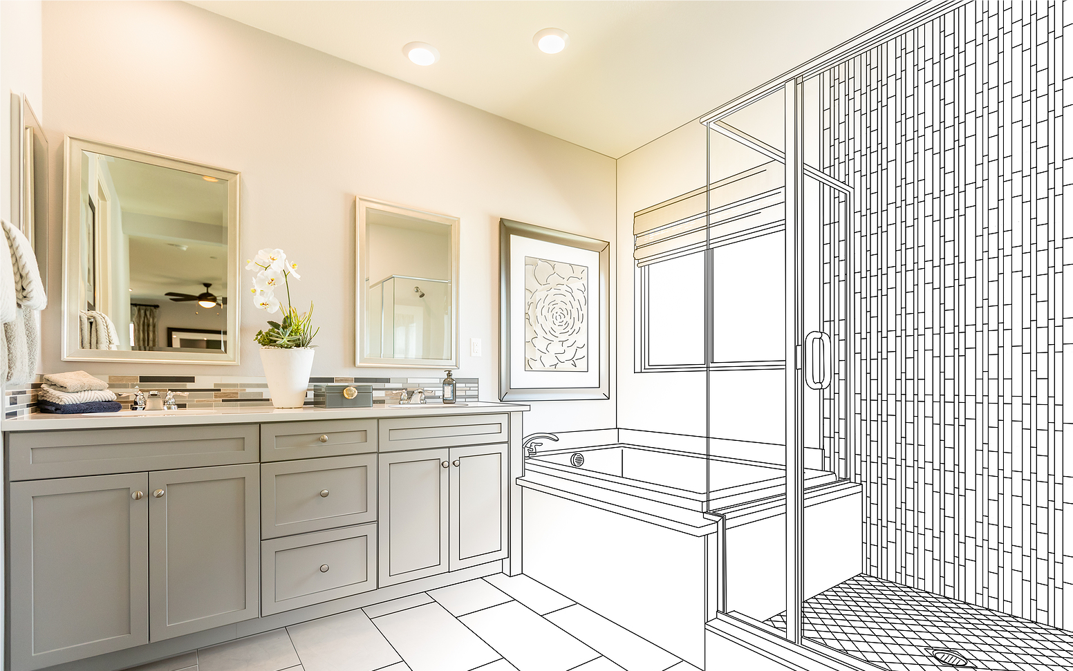 bathroom remodeling concept