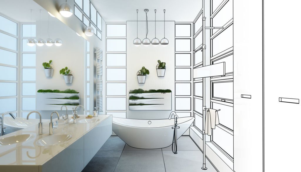 contemporary bathroom adaptation